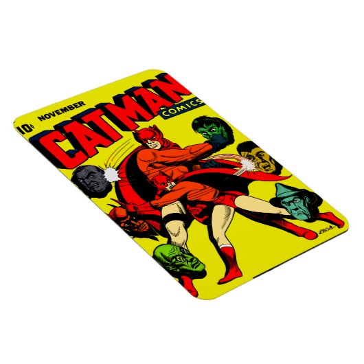 1940 CAT-MAN Comics Flexible Magnet Magneet (Rechterzijde)