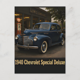 1940 Chevrolet Special Deluxe Vintage Klassieker Briefkaart