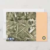 1940 Dance/Party nodigt uit Kaart (Achterkant)