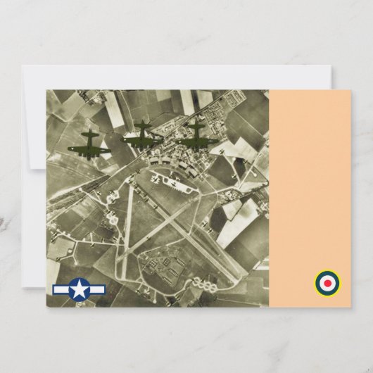 1940 Dance/Party nodigt uit Kaart (Achterkant)