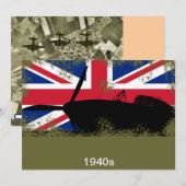 1940 Dance/Party nodigt uit Kaart (Voorkant / Achterkant)