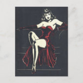 1940 Femme Fatale Briefkaart (Voorkant)
