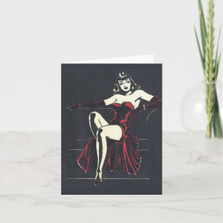1940 Femme Fatale Notitiekaartje