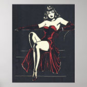 1940 Femme Fatale Poster (Voorkant)