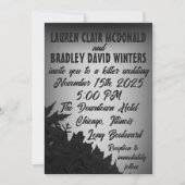 1940 Film Noir Wedding Kaart (Voorkant)