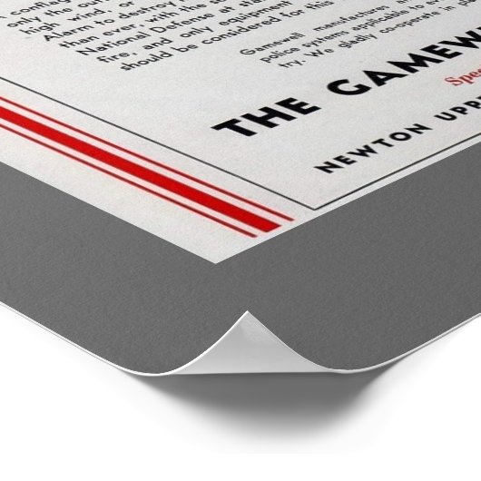 1940 Gamewell Fire Box-reclame Poster (Hoek)