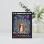 1940 Golden Gate International Exposition Poster Briefkaart (Staand voorkant)