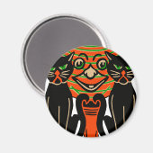 1940  Halloween zwarte kat Magneet (Voorkant / Achterkant)
