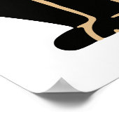 1940 Halloween zwarte kat Poster (Hoek)