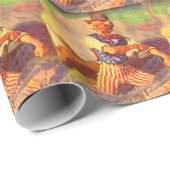 1940 heldhaftige oom Sam rolt zijn sleeves op Cadeaupapier (Rol Hoek)