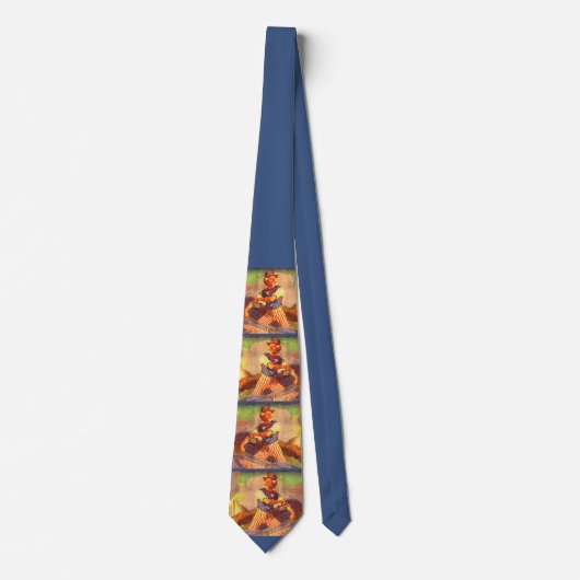 1940 heroïsche Uncle Sam print Stropdas (Voorkant)