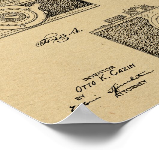 1940  kunsttekenafdrukken voor camera's poster (Hoek)