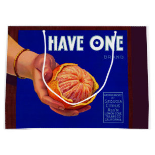 1940 met één oranje kratelafdruk groot cadeauzakje
