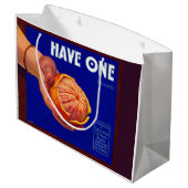 1940 met één oranje kratelafdruk groot cadeauzakje (Achterkant Gekanteld)