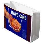 1940 met één oranje kratelafdruk groot cadeauzakje (Voorkant Gekanteld)