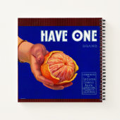 1940 met één oranje kratelafdruk notitieboek (Achterkant)