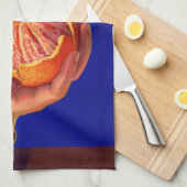 1940 met één oranje kratelafdruk theedoek (Quarter Fold)