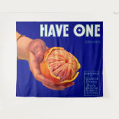 1940 met één oranje kratelafdruk wandkleed (Voorkant (horizontaal))