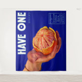 1940 met één oranje kratelafdruk wandkleed (Voorkant)