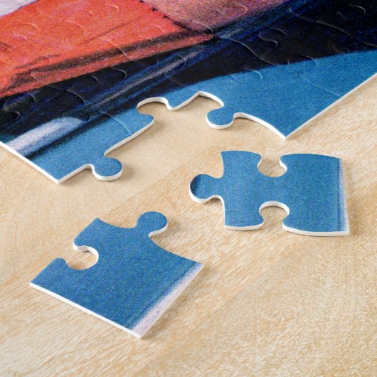 1940 mooie vrouw in de auto legpuzzel (Zijkant)