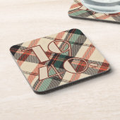 1940 Plaid Pillow Bier Onderzetter (Linkerzijde)