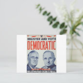 1940 Roosevelt - Truman Briefkaart (Staand voorkant)