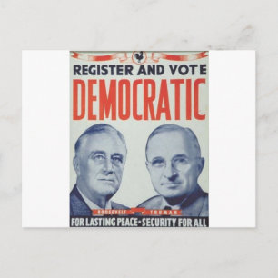 1940 Roosevelt - Truman Briefkaart