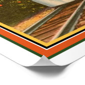 1940 Santa Fe Chief/Oranje Groves Poster (Hoek)