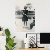 1940 vrouw met pet poster (Thuiskantoor)