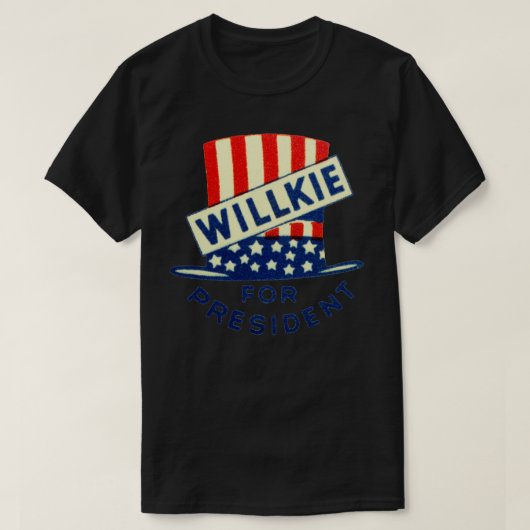1940 Willkie voor President T-shirt (Design voorkant)