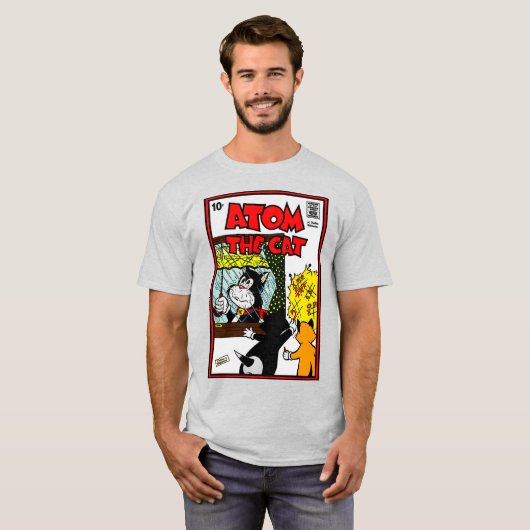 1940's 'ATOM THE CAT' T-shirt (Voorkant volledig)