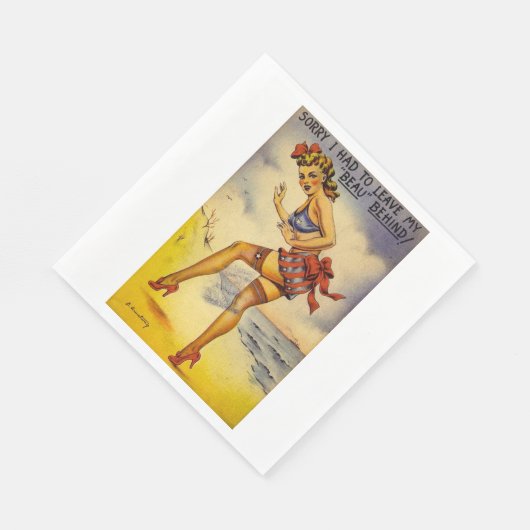 1940s Bathing Beauty Funny Servetten (Hoek)