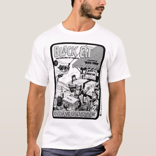 1940's Black Cat Comic T-Shirt (Voorkant)