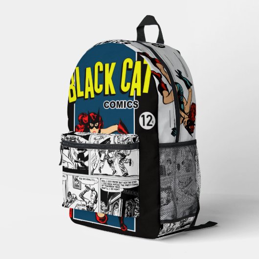 1940's Black Cat Comics Rugzak (Achterkant Hoek Rechts)