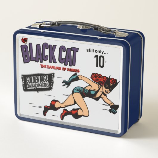 1940's Black Cat Metal Lunchbox (Achterkant)