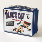 1940's Black Cat Metal Lunchbox (Voorkant)