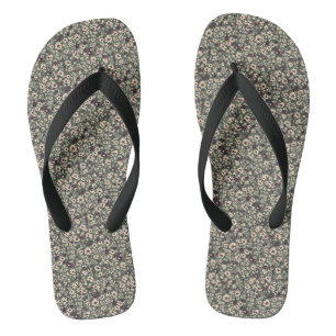 1940s Bloemensprig Vintage Oorlogspatroon Teenslippers