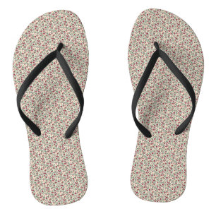 1940s Bloemensprigpatroon voor Huishoudelijk Gebru Teenslippers