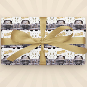 1940's Cadillac Verjaardagsmijlpaal Persoonlijk Cadeaupapier
