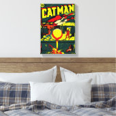 1940's CAT-MAN Comics Canvas Print (Insitu (Slaapkamer))