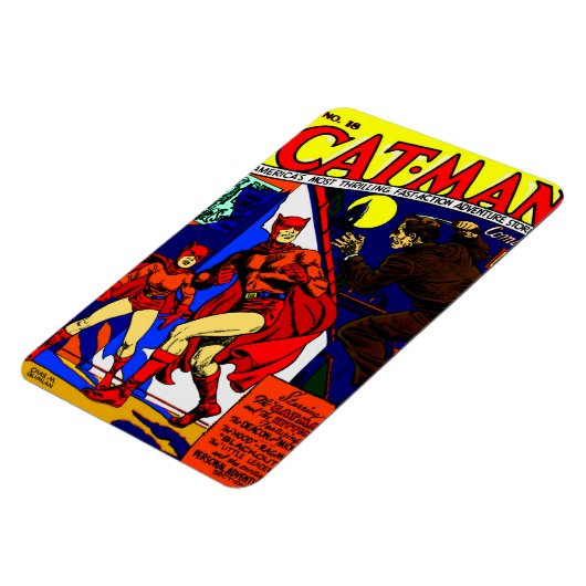 1940's Cat-Man Comics Magnet Magneet (Linkerzijde)