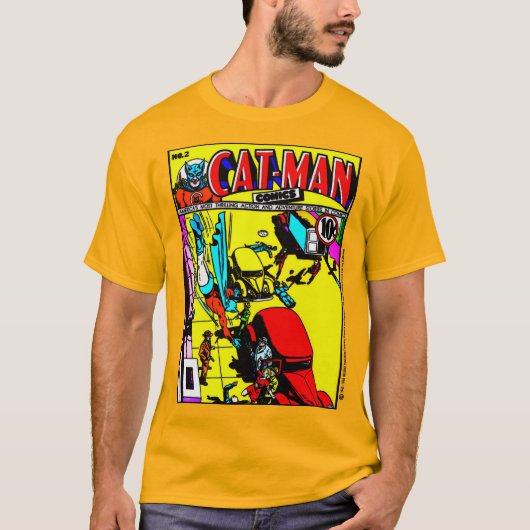 1940's CAT-MAN Comics T-Shirt (Voorkant)