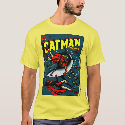 1940's CAT-MAN Comics T-Shirt (Voorkant)