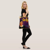 1940s Co-Ed Brand citrus crate print Tote Bag (Op model)