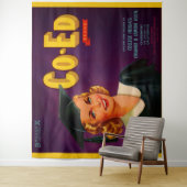 1940s Co-Ed Brand citrus crate print Wandkleed (In situ)