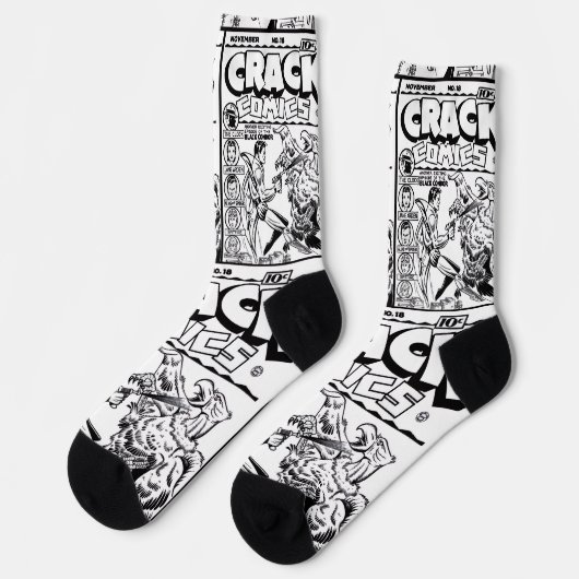 1940's CRACK Comics Socks Sokken (Links)