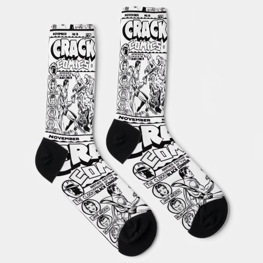 1940's CRACK Comics Socks Sokken (Rechts)