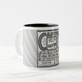 1940s FILM LIJST KRANT AD Tweekleurige Koffiemok (Voorkant links)