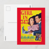 1940s film Meisje in 313 Briefkaart (Voorkant / Achterkant)