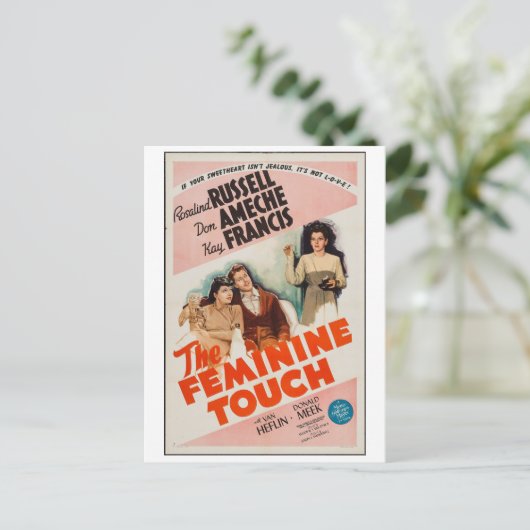 1940s Film The Feminine Touch Briefkaart (Staand voorkant)